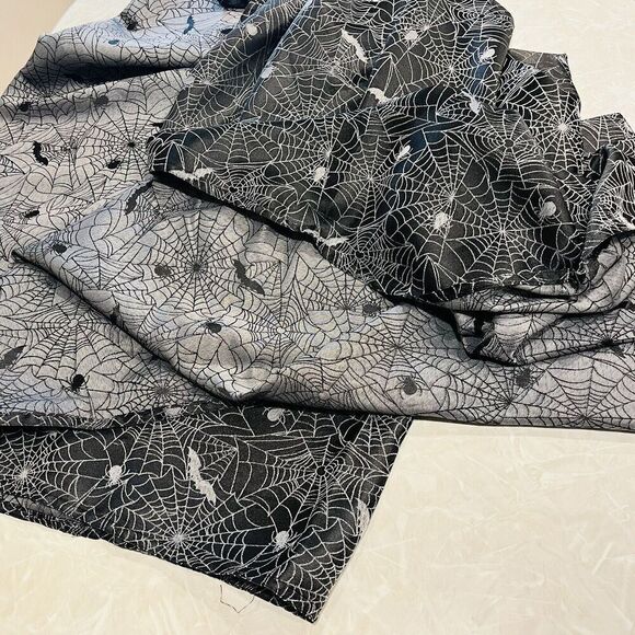 Halloween Tablecloth Rectangle Polyester Lace Black Spider Web Large 84x58” TWL3 - Picture 1 of 7